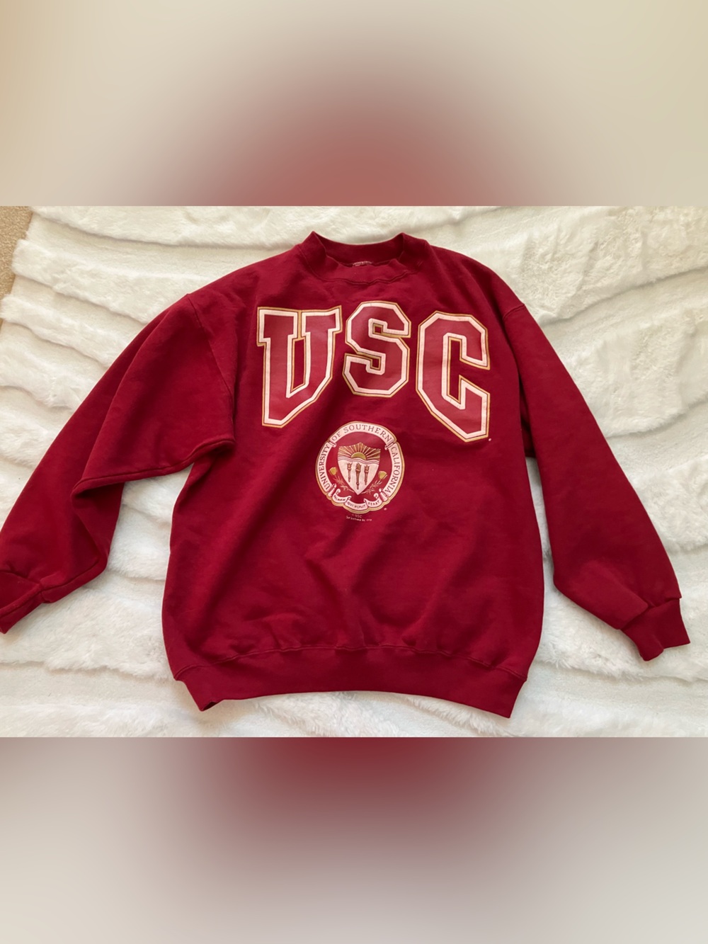 USC Cardinal Red Crewneck Sweater